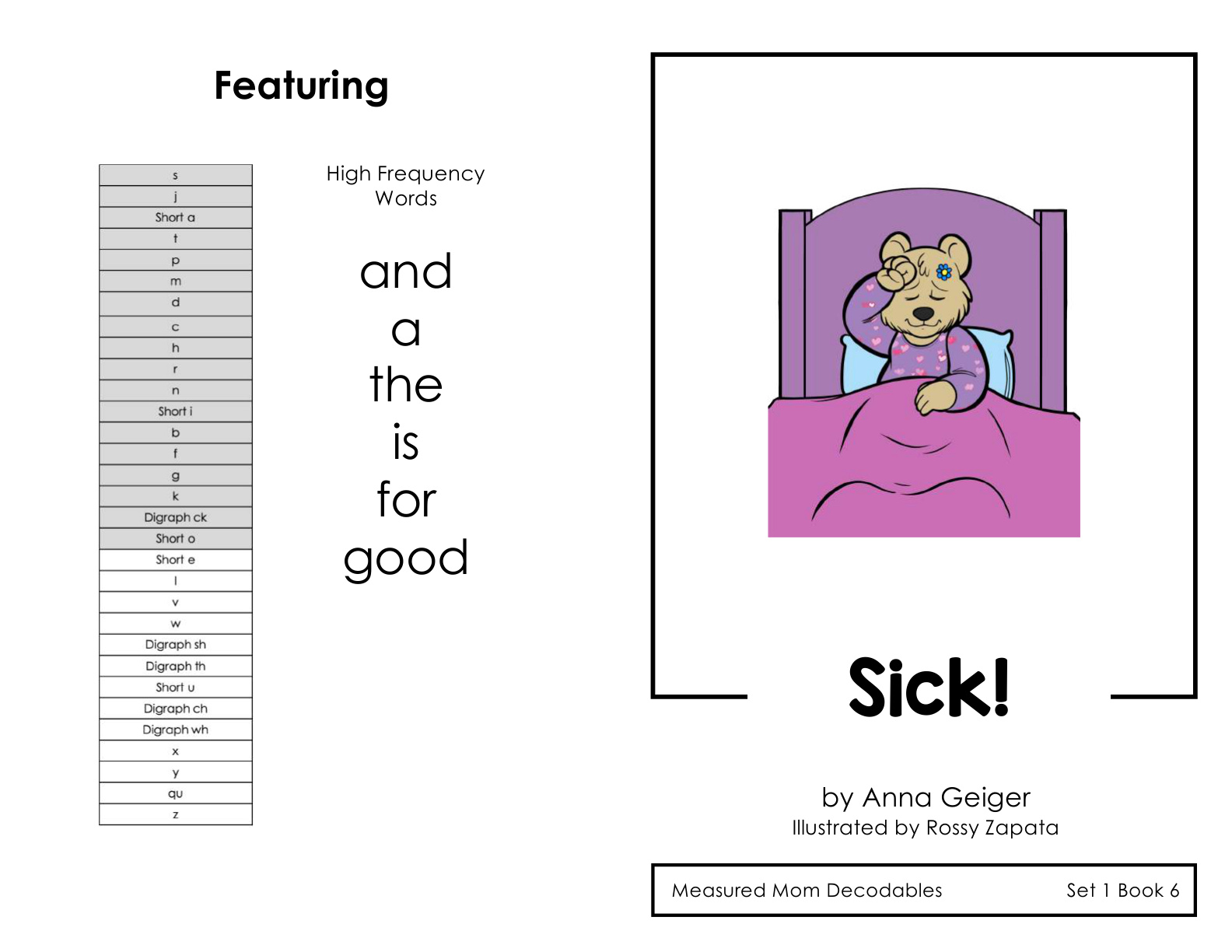 Decodable Book 12 - Sick